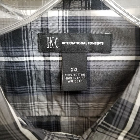 INC Men's Long Sleeve Shirt XXL Pearl Snap New - Picture 5 of 6